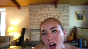 BrandiBraids - Riding COCK On The Couch In A Full Sweat