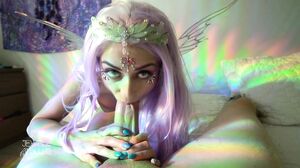 Jewelz Blu - Rainbow Fairy POV Blowjob + Facial in HD