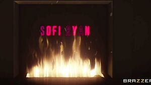 Sofi Ryan And Chloe Amour A Threesome By The Fire - Bra